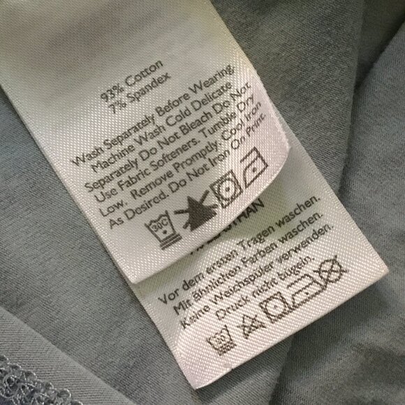 Blue Stretchy Jersey Abstract Tie Dye Tank Top - Picture 14 of 14